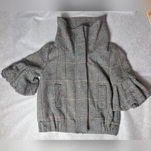 Brooklyn Industries Black and White Herringbone Jacket